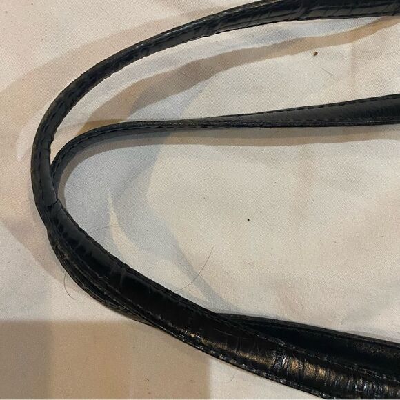 Brighton Black Vintage Leather Handbag. Outside GC, Inside VGC. Hand or Shoulder - Picture 6 of 16